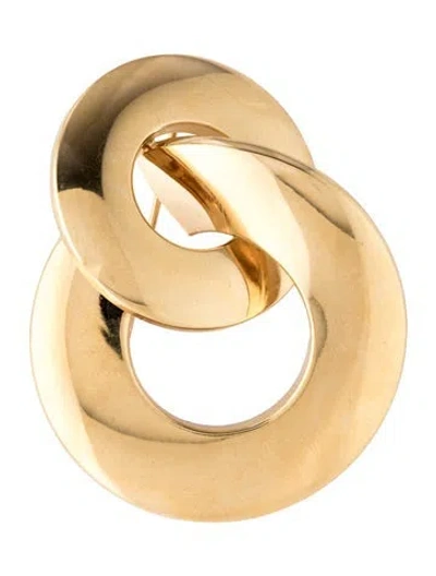 Pre-owned Dior Vintage Interlocking Circles Brooch In Multicolor