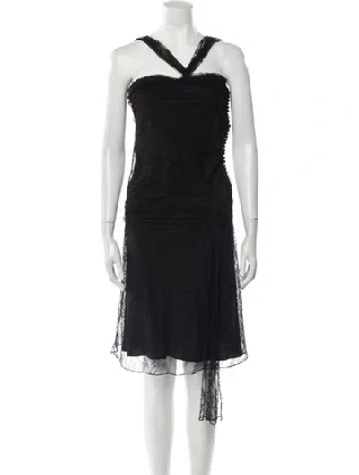 Pre-owned Dior Vintage Knee-length Dress In Black