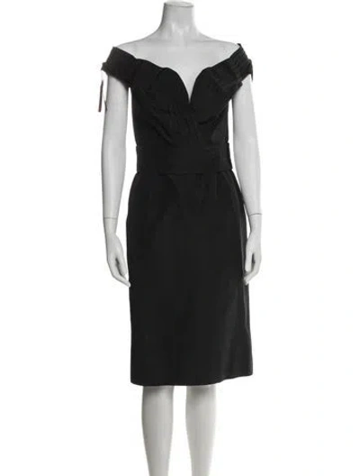 Pre-owned Dior Vintage Knee-length Dress In Black