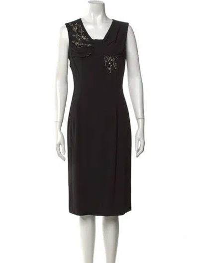 Pre-owned Dior Vintage Knee-length Dress In Black