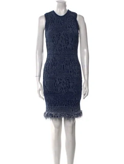 Pre-owned Dior Vintage Knee-length Dress In Blue