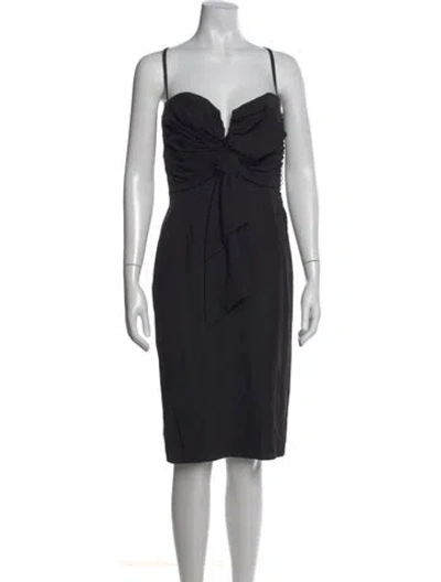 Pre-owned Dior Vintage Knee-length Dress In Blue