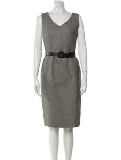 Pre-owned Dior Vintage Knee-length Dress In Gray