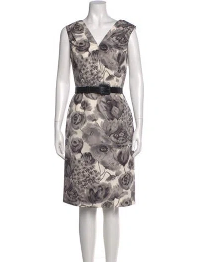 Pre-owned Dior Vintage Knee-length Dress In Neutral