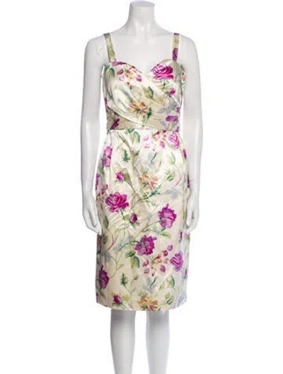 Pre-owned Dior Vintage Knee-length Dress In Neutral