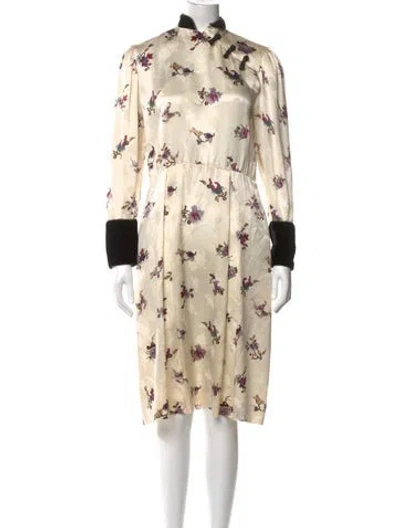 Pre-owned Dior Vintage Knee-length Dress In Neutrals