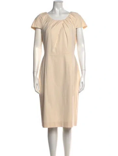Pre-owned Dior Vintage Knee-length Dress In Neutrals
