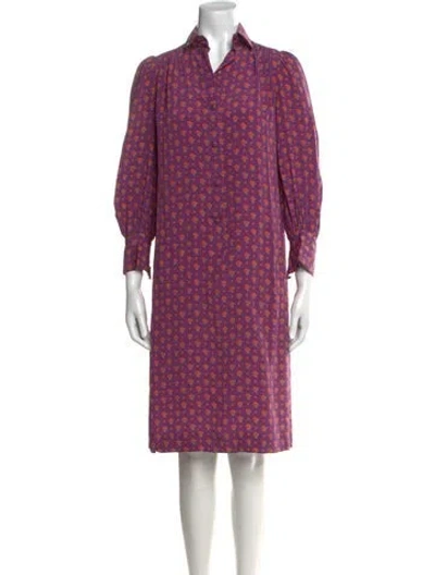 Pre-owned Dior Vintage Knee-length Dress In Purple