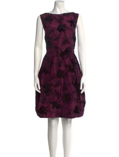 Pre-owned Dior Vintage Knee-length Dress In Purple