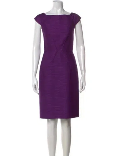 Pre-owned Dior Vintage Knee-length Dress In Purple