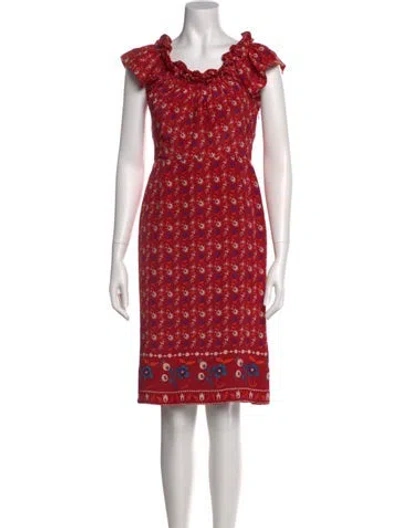 Pre-owned Dior Vintage Knee-length Dress In Red