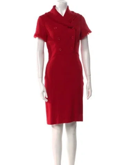 Pre-owned Dior Vintage Knee-length Dress In Red