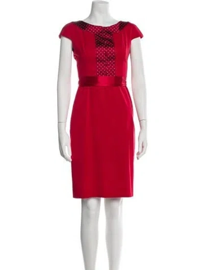 Pre-owned Dior Vintage Knee-length Dress In Red