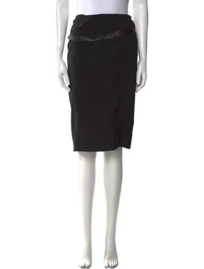 Pre-owned Dior Vintage Knee-length Skirt In Black