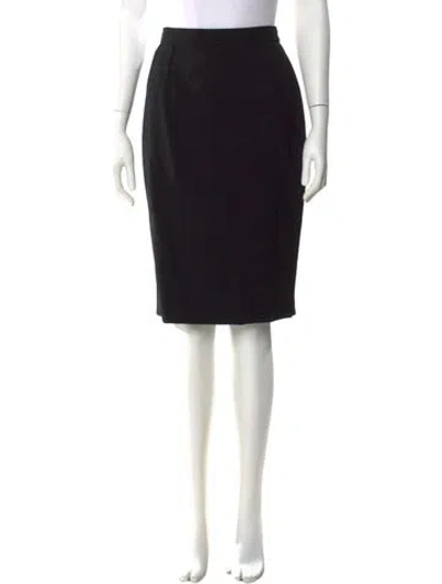 Pre-owned Dior Vintage Knee-length Skirt In Black