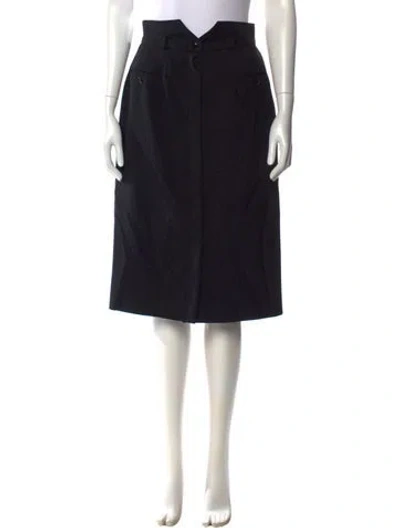 Pre-owned Dior Vintage Knee-length Skirt In Black