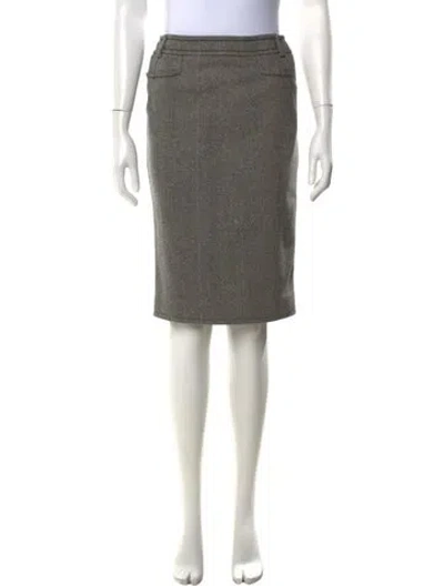 Pre-owned Dior Vintage Knee-length Skirt In Black