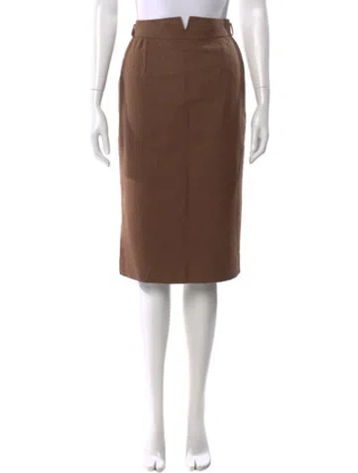 Pre-owned Dior Vintage Knee-length Skirt In Brown