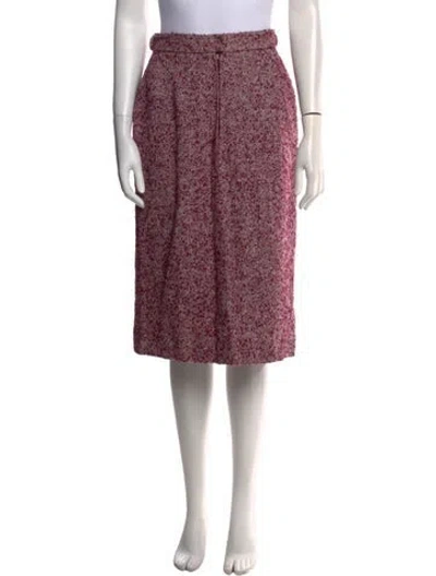 Pre-owned Dior Vintage Knee-length Skirt In Burgundy