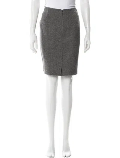 Pre-owned Dior Vintage Knee-length Skirt In Gray