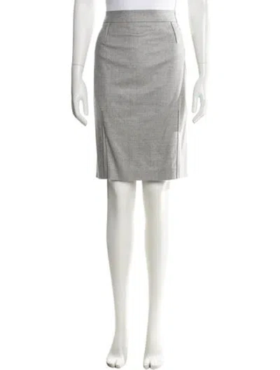 Pre-owned Dior Vintage Knee-length Skirt In Gray