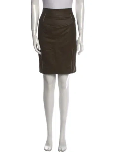 Pre-owned Dior Vintage Knee-length Skirt In Green