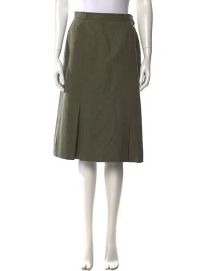 Pre-owned Dior Vintage Knee-length Skirt In Green