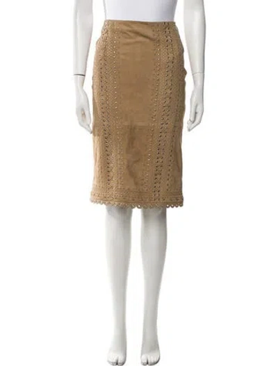 Pre-owned Dior Vintage Knee-length Skirt In Neutral