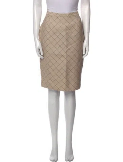 Pre-owned Dior Vintage Knee-length Skirt In Neutral
