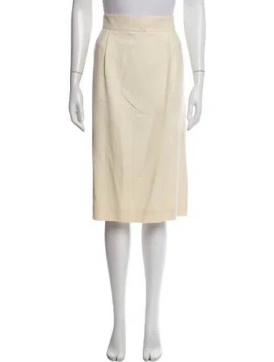 Pre-owned Dior Vintage Knee-length Skirt In Neutral