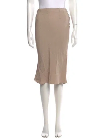 Pre-owned Dior Vintage Knee-length Skirt In Neutral
