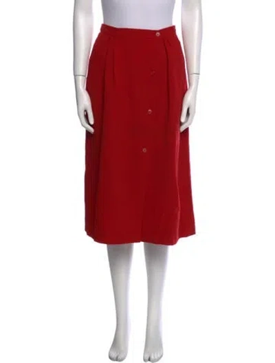 Pre-owned Dior Vintage Knee-length Skirt In Red