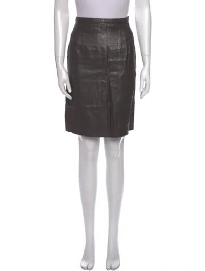 Pre-owned Dior Vintage Knee-length Skirt In Silver