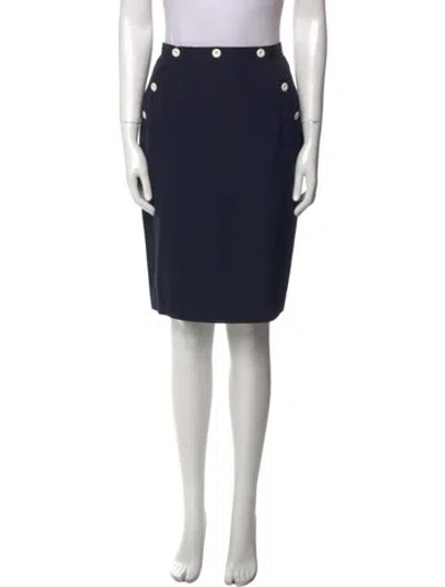 Pre-owned Dior Vintage Knee-length Skirt W/ Tags In Blue