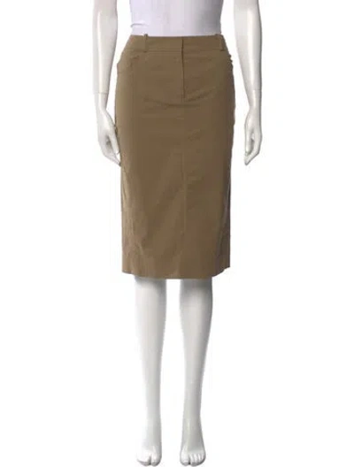 Pre-owned Dior Vintage Knee-length Skirt W/ Tags In Neutral