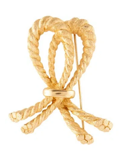 Pre-owned Dior Vintage Knot Brooch In Multi
