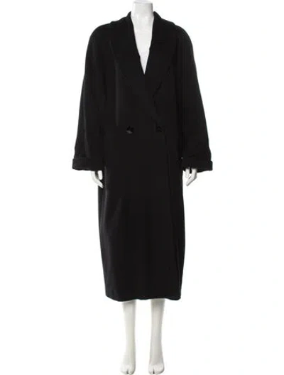Pre-owned Dior Vintage Lambswool Coat In Black