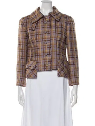 Pre-owned Dior Vintage Late 1950's - Early 1960's Jacket In Purple