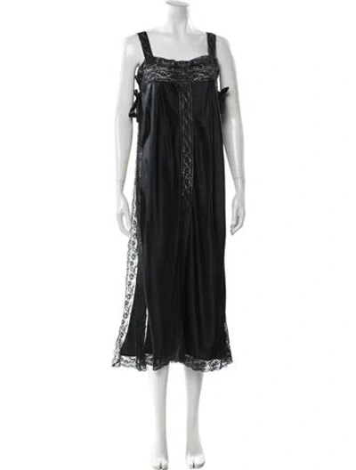 Pre-owned Dior Vintage Late 1960's - Early 1970's Nightgown In Black