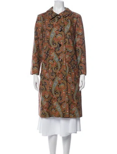 Pre-owned Dior Vintage Late 1960's - Early 1970's Trench Coat In Red