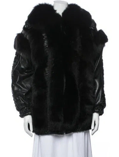 Pre-owned Dior Vintage Late 1970's - Early 1980's Fur Coat In Black