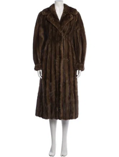 Pre-owned Dior Vintage Late 1970's - Early 1980's Fur Coat In Brown