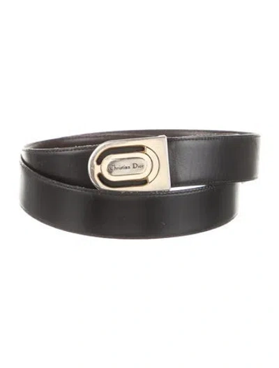 Pre-owned Dior Vintage Late 1980's - Early 1990's Belt In Black