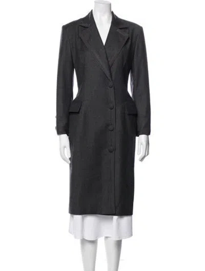 Pre-owned Dior Vintage Late 1980's - Early 1990's Coat In Gray