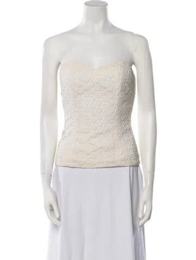 Pre-owned Dior Vintage Late 1980's - Early 1990's Crop Top In Neutral