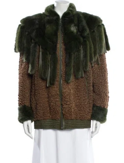 Pre-owned Dior Vintage Late 1980's - Early 1990's Fur Jacket In Multi