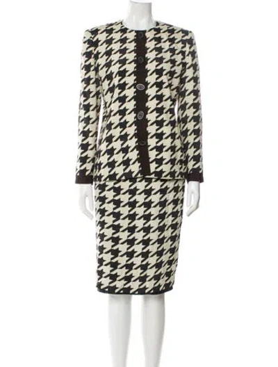 Pre-owned Dior Vintage Late 1980's - Early 1990's Skirt Set In Neutral