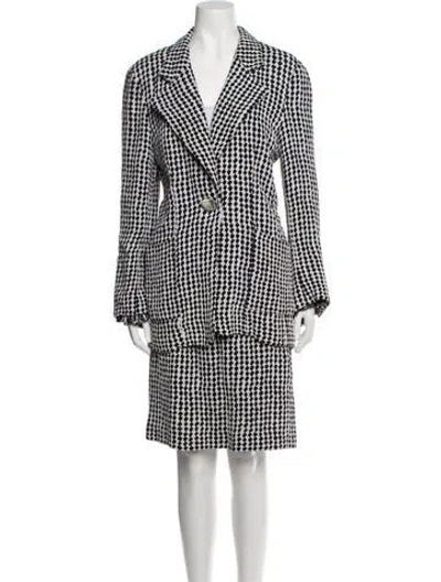 Pre-owned Dior Vintage Late 1980's - Early 1990's Skirt Suit In Black