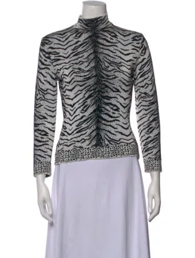 Pre-owned Dior Vintage Late 1980's - Early 1990's Sweater In Black/white