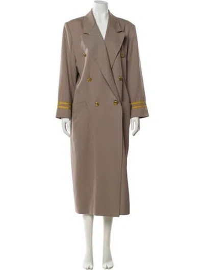 Pre-owned Dior Vintage Late 1980's - Early 1990's Trench Coat In Neutral